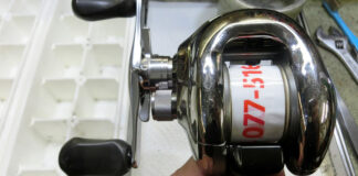 シマノ 99 スコーピオン アンタレス5 左 (RH224) クラッチが硬い メンテナンス修理写真