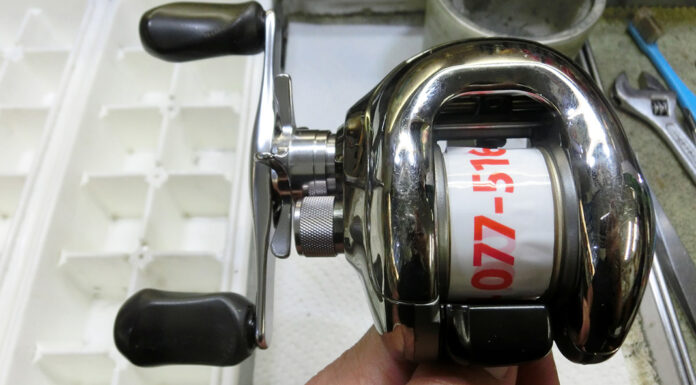 シマノ 99 スコーピオン アンタレス5 左 (RH224) クラッチが硬い メンテナンス修理写真