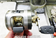 アブガルシア モラム SX1600C ウルトラマグ (1098620) ハンドル逆転修理写真