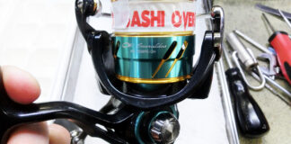 ダイワ 17 エメラルダス MX 2508PE-DH (ダブルハンドル) メンテナンス修理写真