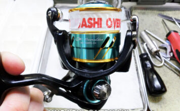 ダイワ 17 エメラルダス MX 2508PE-DH (ダブルハンドル) メンテナンス修理写真