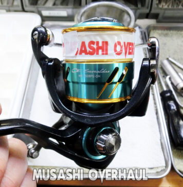 ダイワ 17 エメラルダス MX 2508PE-DH (ダブルハンドル) メンテナンス修理写真