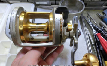 ダイワ 99 シーライン石鯛 Z40WH (00607816) 酷い巻き 修理写真