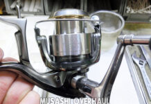 シマノ 01 BB-X テクニウム 3000 (015761) 回転重い メンテナンス修理写真