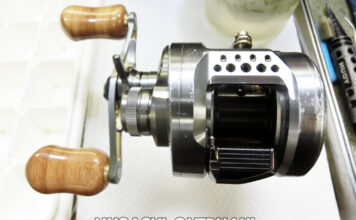 シマノ 23 カルカッタコンクエスト BFS XG 左 (045713) メンテナンス修理写真