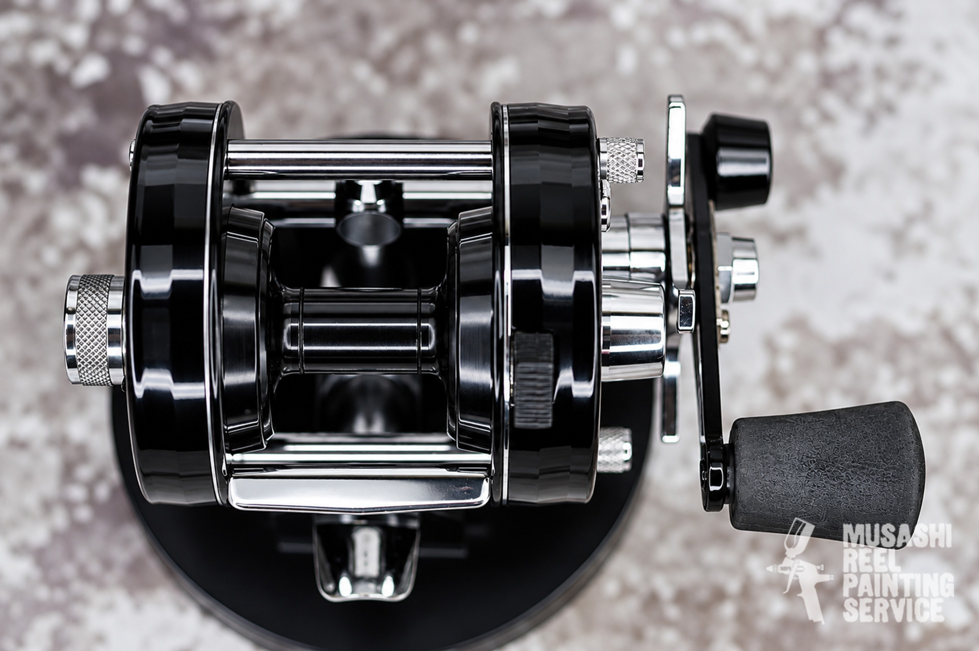 1 abugarcia ambassadeur 2500c customreel repaint overhaul maintenance fishinggear baitcasting 00630224 black