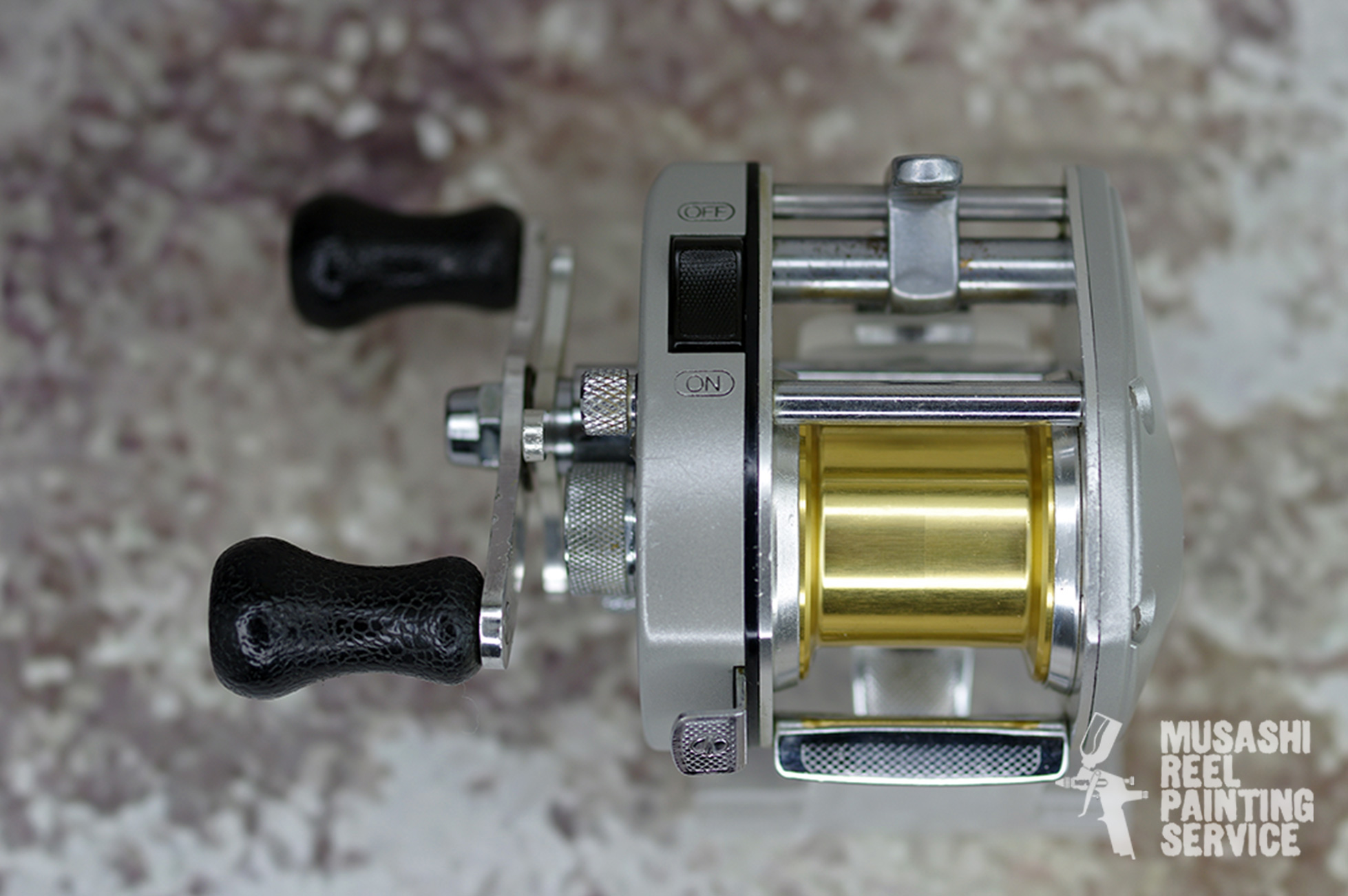 6 shimano bantam201se reelpainting restoration silver-finish customreel zero-set baitcasting overhaul fishinggear refinish