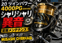 シマノ 20 ツインパワー 4000PG (04145) シャリシャリ異音 修理写真