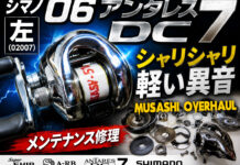 シマノ 06アンタレス DC 7 左 (02007) シャリシャリ軽い異音 修理写真