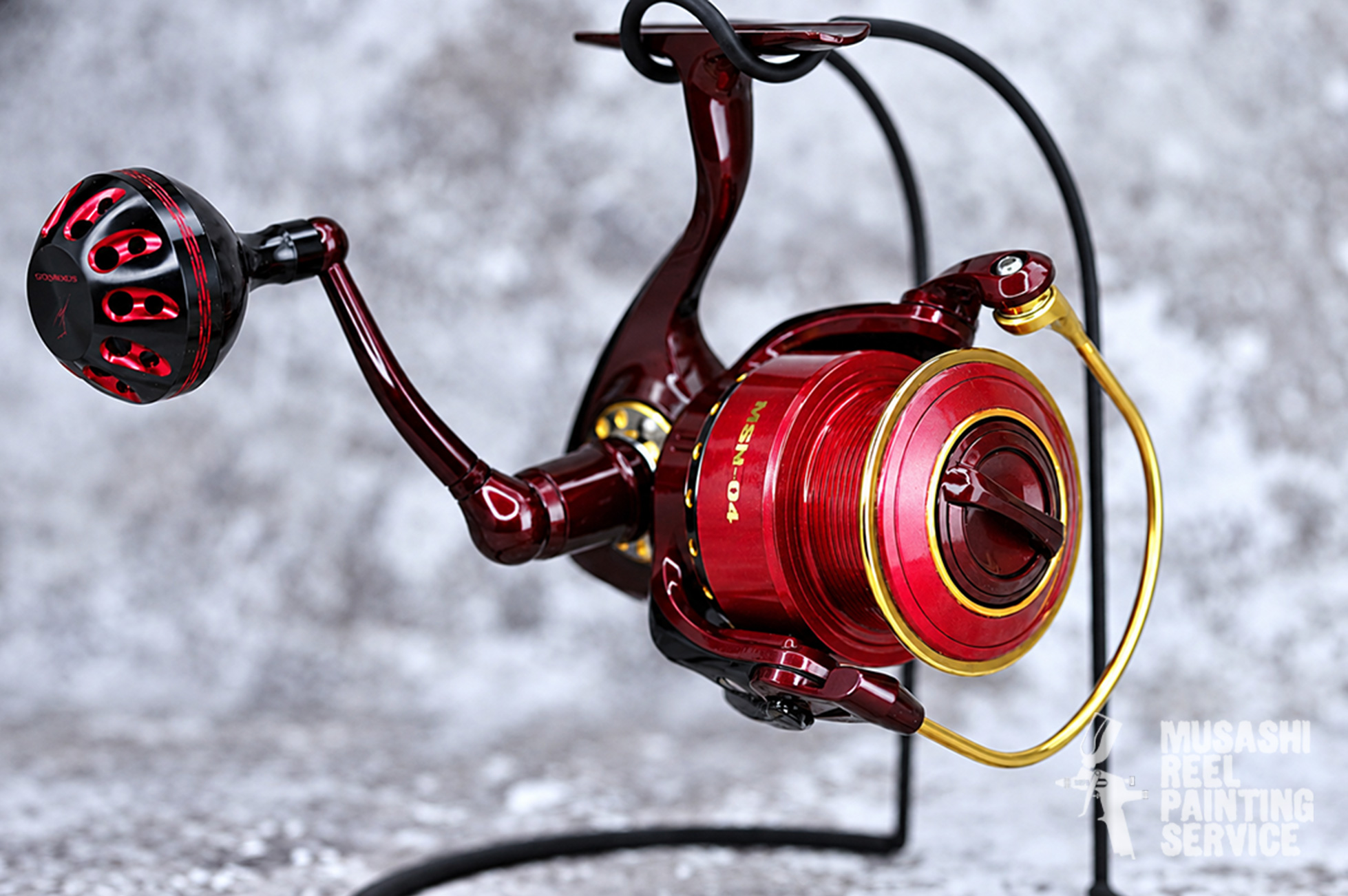 15 daiwa exist hyper-custom s-red custom-paint reel-overhaul zeroset-coating precision-tuning fishing-reel-restoration premium-repaint spinning-reel-custom