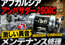 アブガルシア アンバサダー 2500C 激しい異音 ボディ洗浄 メンテナンス修理写真
