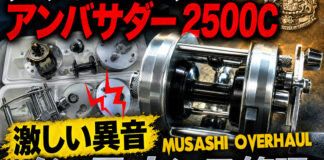 アブガルシア アンバサダー 2500C 激しい異音 ボディ洗浄 メンテナンス修理写真