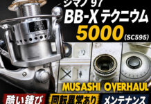 メンテナンス日記#2360:シマノ 97 BB-X テクニウム 5000 (SC595) 酷い錆び 回転異常あり メンテナンス シマノ 97 BB-X テクニウム 5000 (SC595) 酷い錆び 回転異常 修理写真
