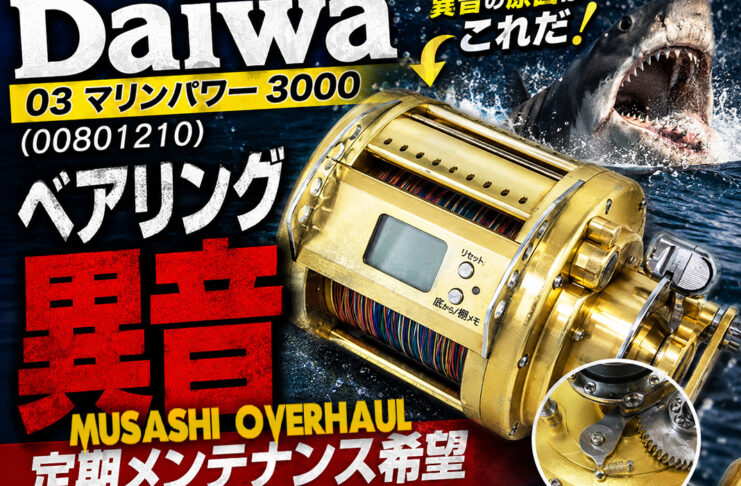 ダイワ DAIWA 03 マリンパワー3000 (00801210) メンテナンス修理写真