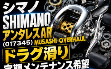 シマノ SHIMANO アンタレスAR (017345) ドラグ滑り修理写真