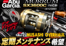 アブガルシア Abu Garcia モラム SX3600C IVCB (412300) 定期メンテナンス写真