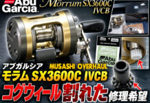 アブガルシア Abu Garcia モラム SX3600C IVCB コグウィール割れ修理購入写真