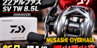ダイワ DAIWA 22アルファスSV TW 8.5L (00630228) 新品で購入後にコツコツ音 メンテナンス修理写真