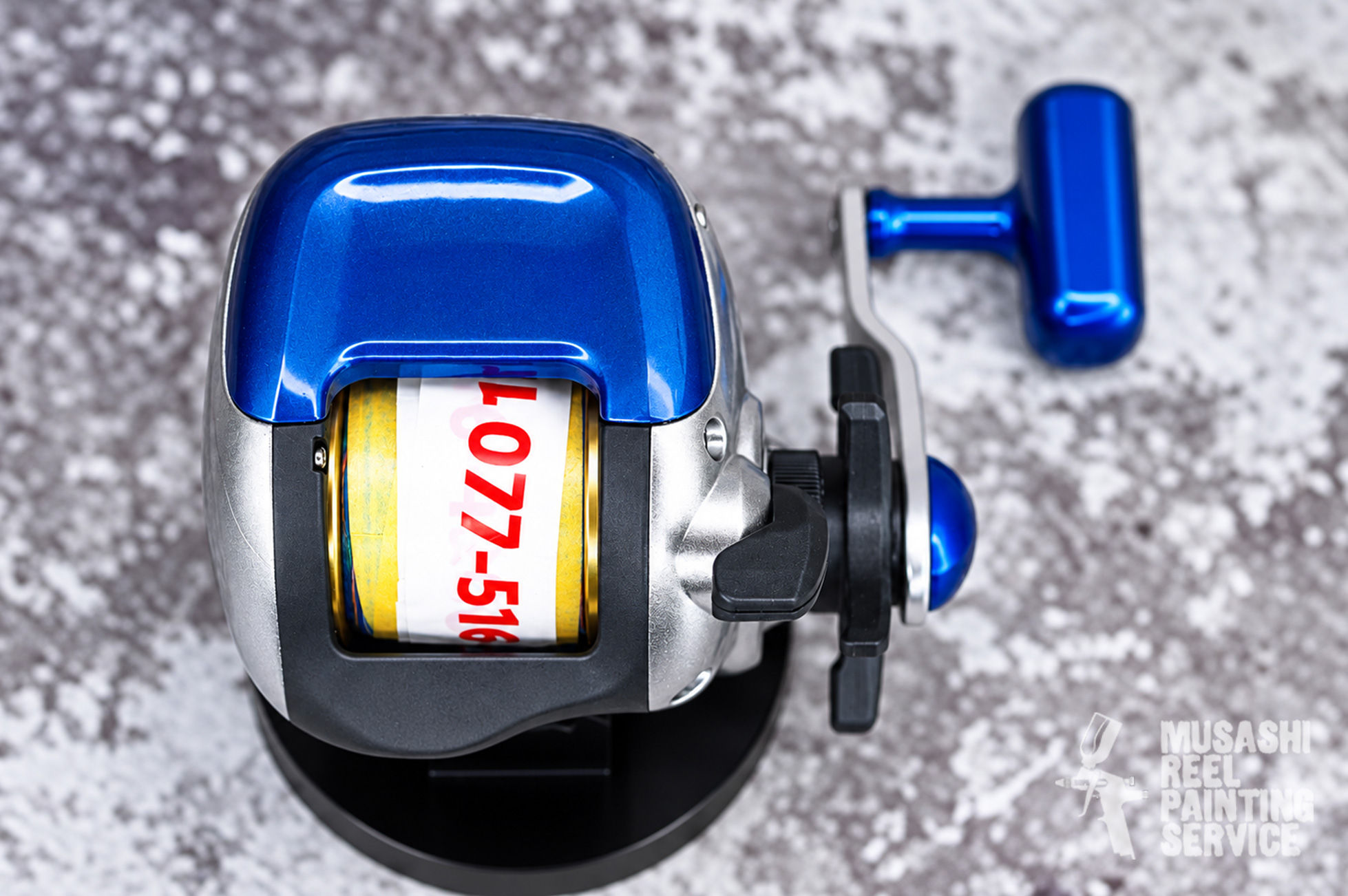 1 shimano kobune800 reelcustom reelpaint custompaint metallicblue